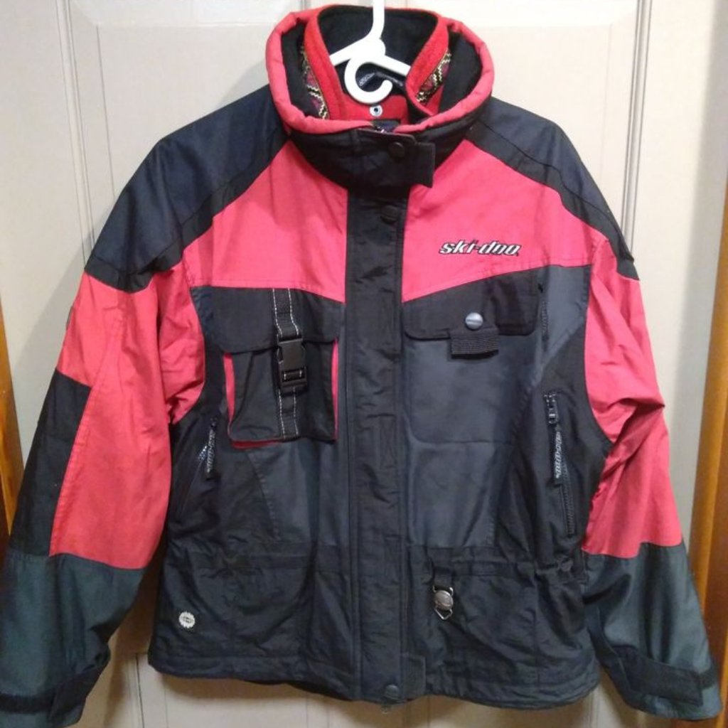 Ski-Doo 3 In One Snowmobile Ski Winter Jacket Red Black Medium